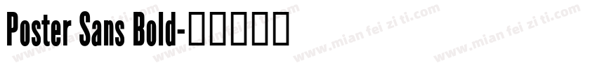 Poster Sans Bold字体转换